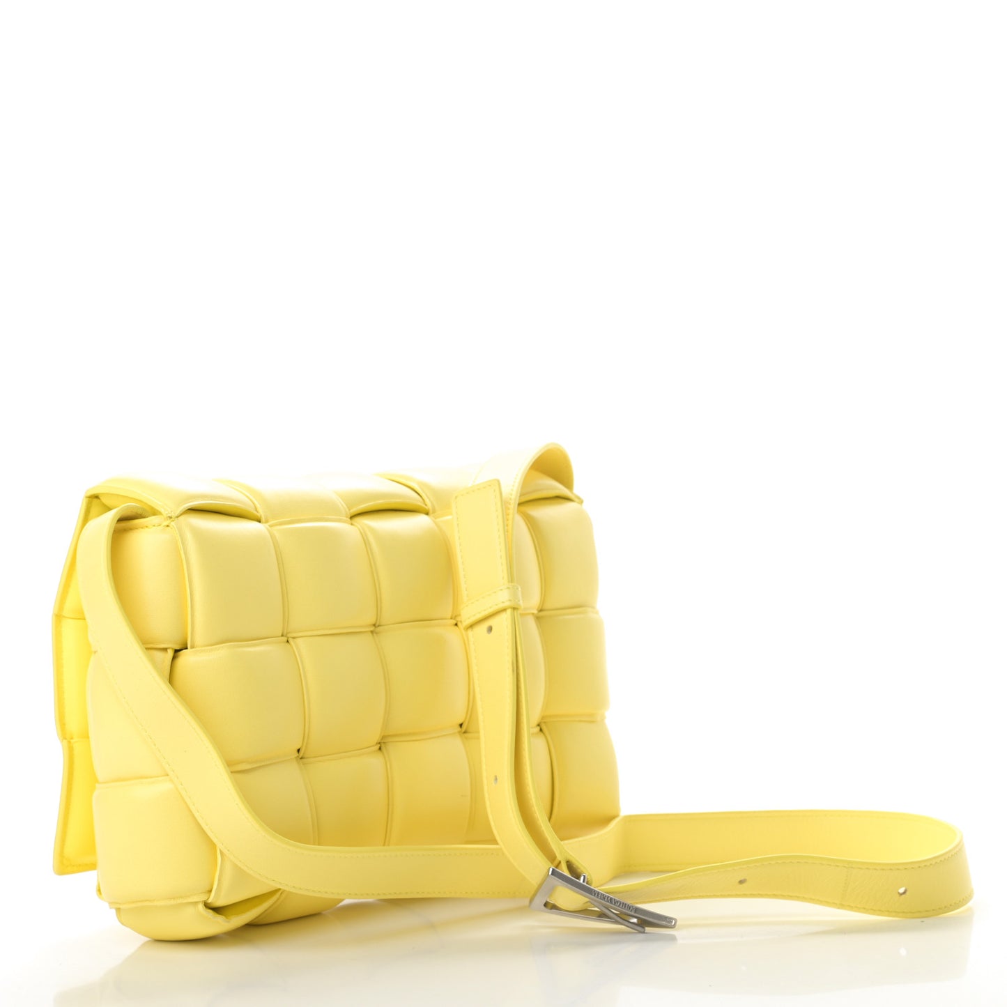 Nappa Maxi Intreccio Padded Cassette Crossbody Bag Sherbert