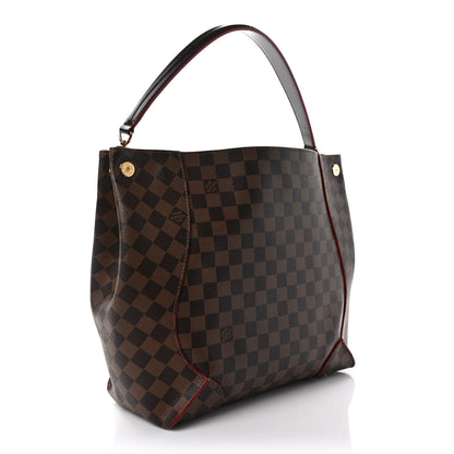 Louis Vuitton Damier Ebene Caissa Hobo Cherry 3 of 8