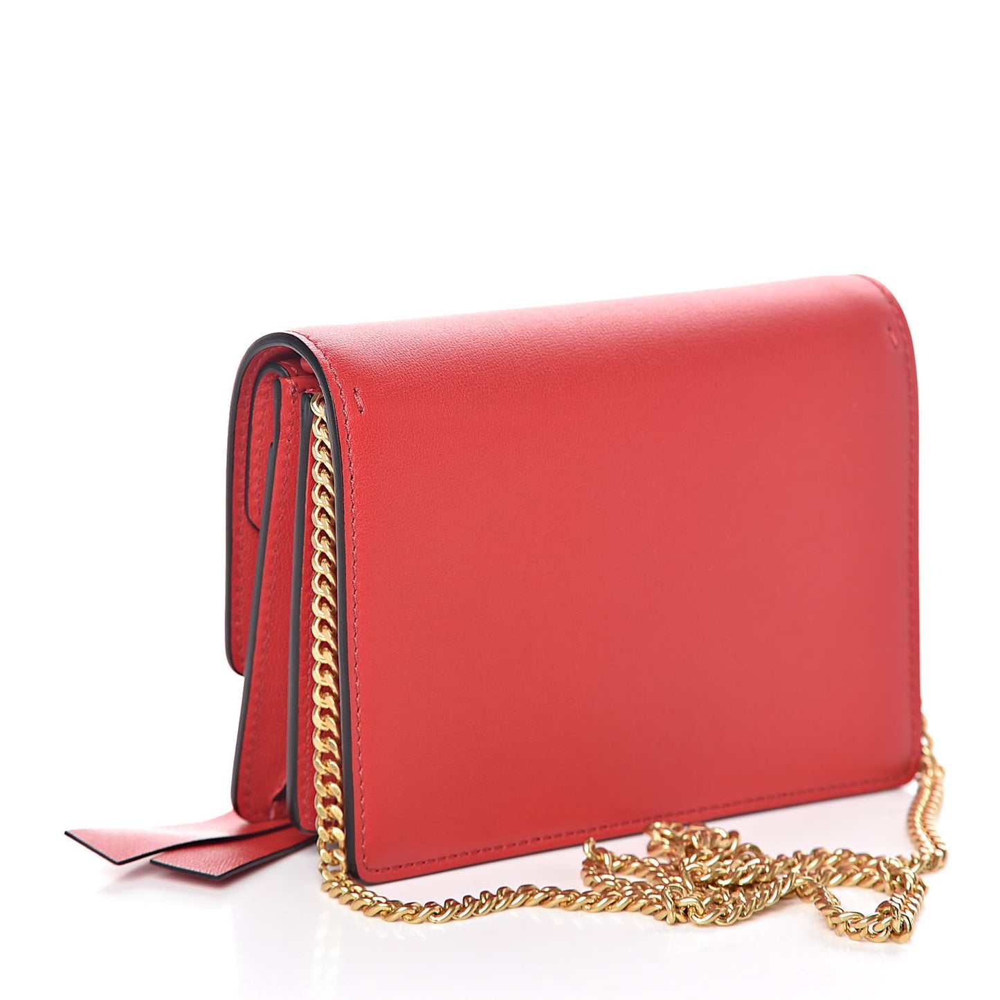 Smooth Calfskin Mini Vring Crossbody Bag Rouge Pur