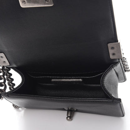 Chanel Galuchat Stingray Mini Boy Flap Black Silver 7 of 11
