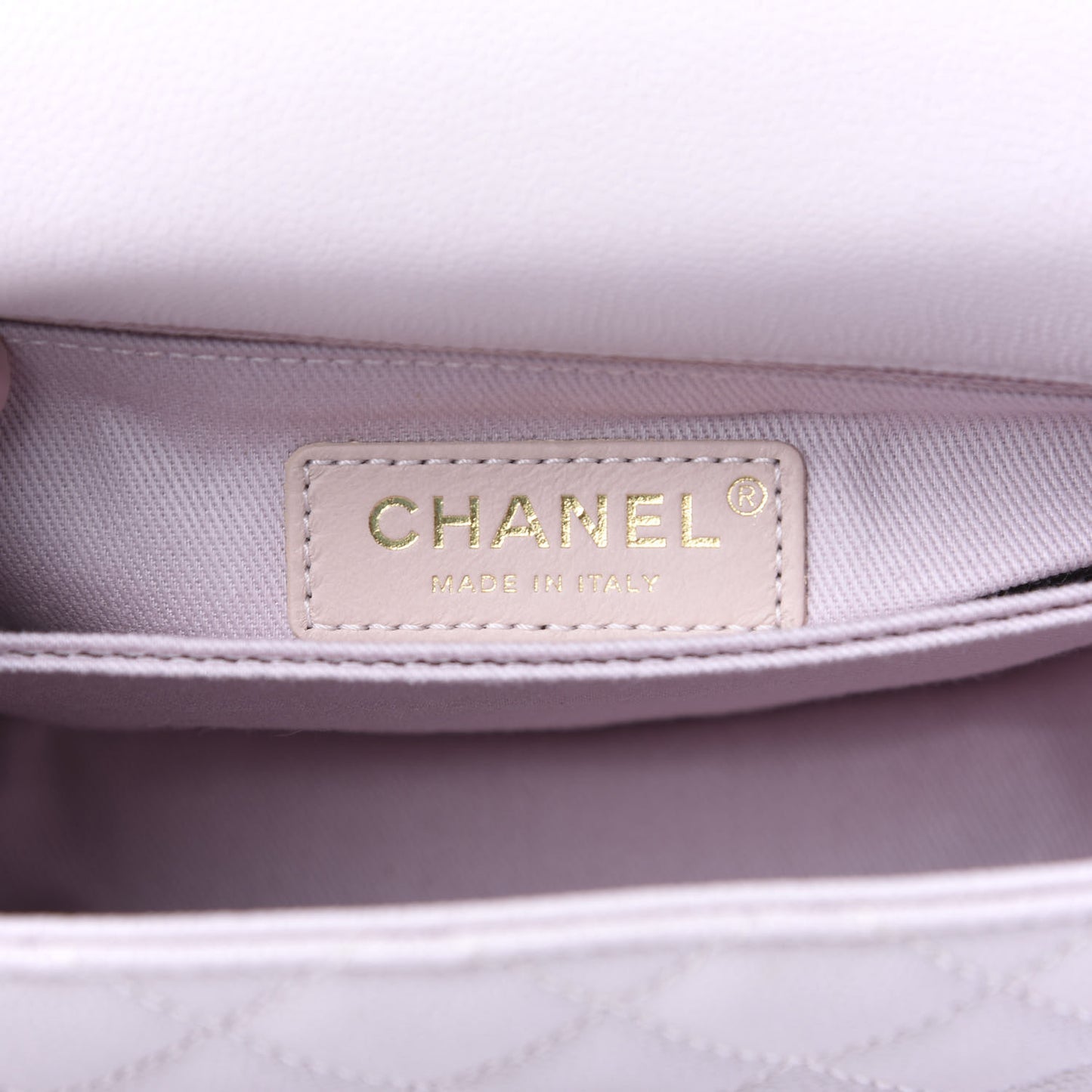 Caviar Quilted Mini Coco Handle Flap Lilas Lilac