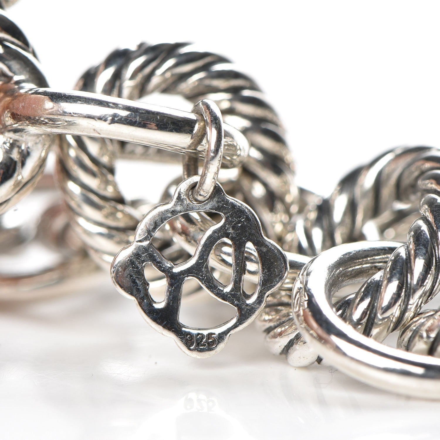David Yurman Sterling Silver 12mm Large Oval Link Bracelet 6 of 6