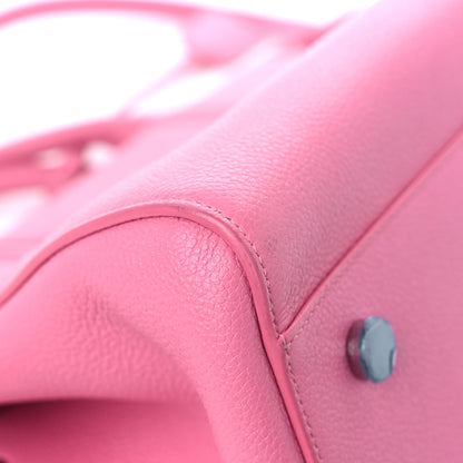 Saint Laurent Grained Calfskin Small Cabas Rive Gauche Rose Clair 9 of 18