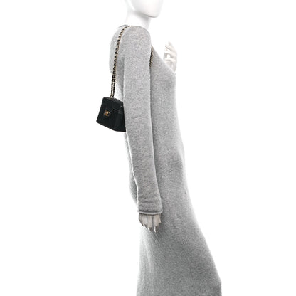 Chanel Lambskin Quilted Vanity Clutch With Chain Black 2 of 14