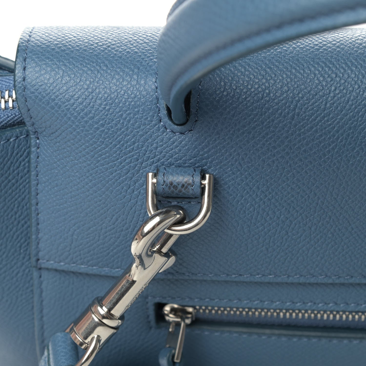 Celine Grained Calfskin Mini Belt Bag Slate Blue 5 of 5