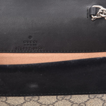 Gucci GG Supreme Monogram Super Mini Dionysus Shoulder Bag Black 6 of 10
