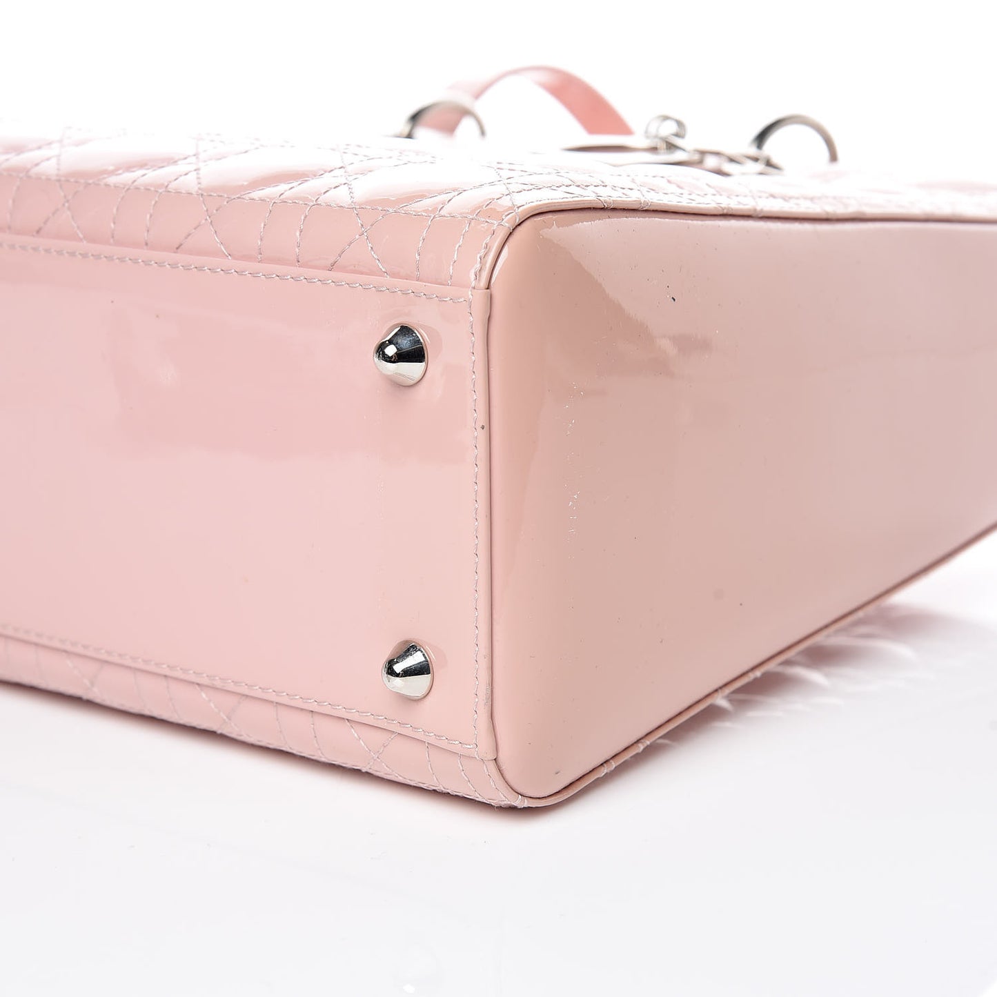 Patent Cannage Large Lady Dior Light Pink