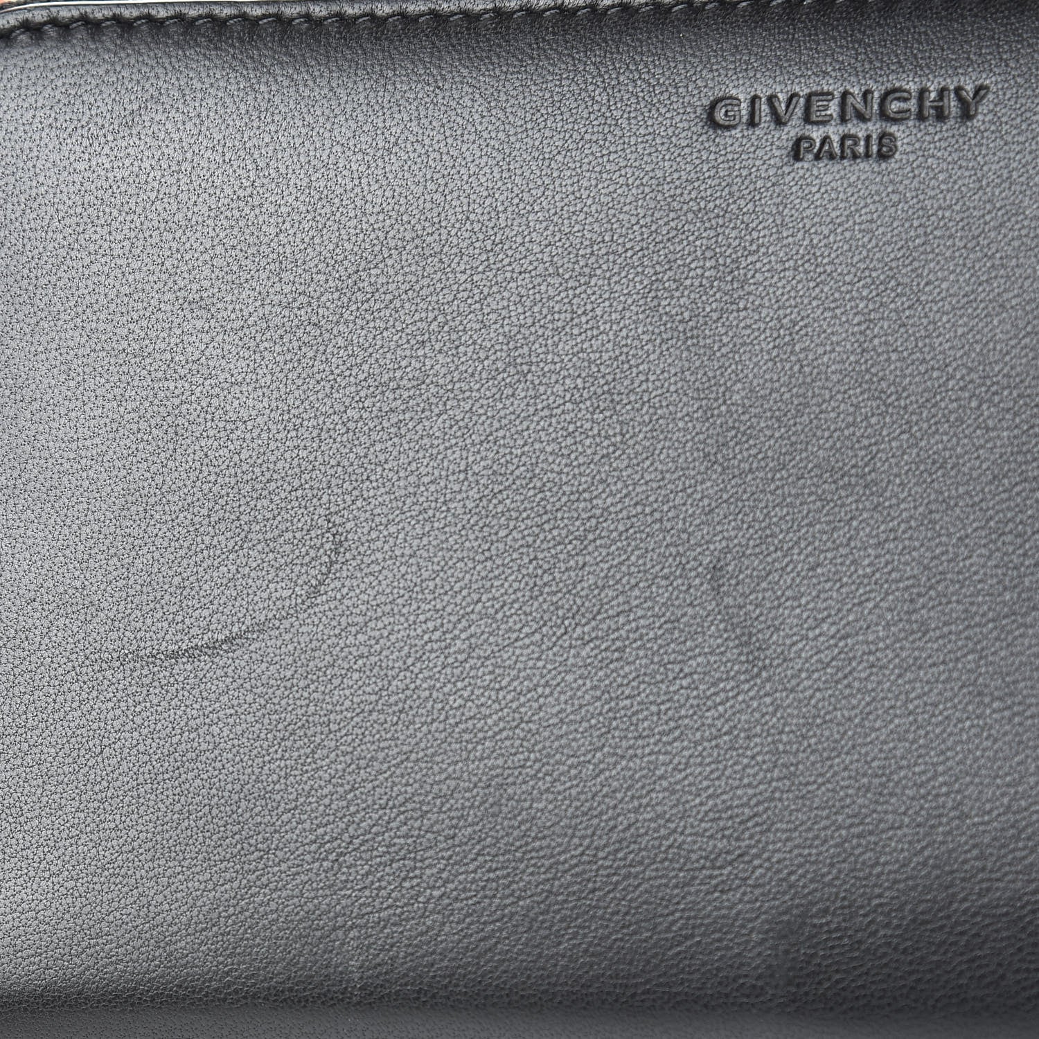 Givenchy Lambskin Shark Lock Zip Around Wallet Black 9 of 10