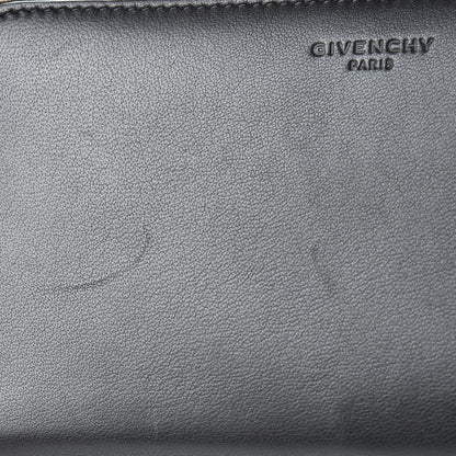 Givenchy Lambskin Shark Lock Zip Around Wallet Black 9 of 10