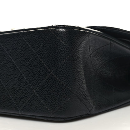 Chanel Caviar Quilted Jumbo Double Flap Black 10 of 11