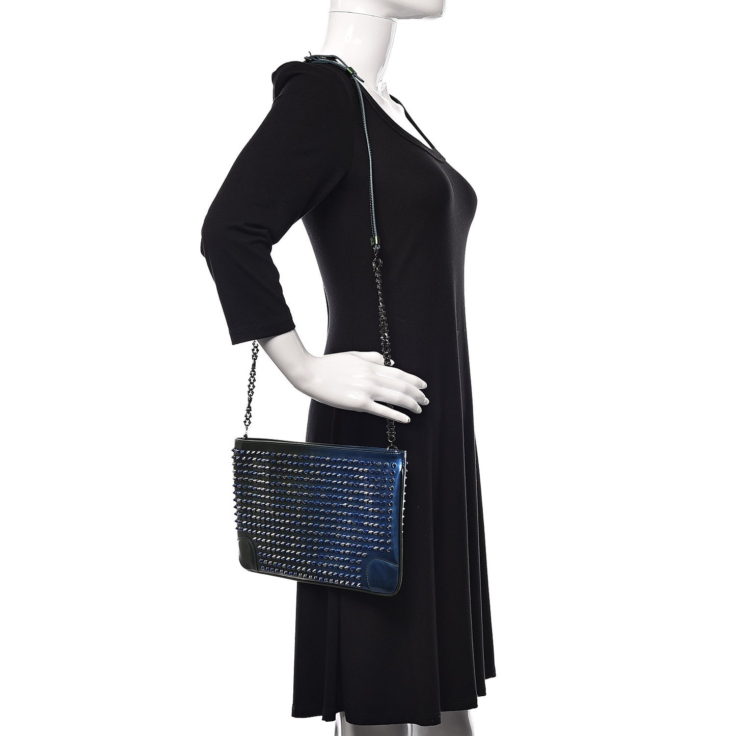 Patent Scarabe Loubiposh Spikes Chain Clutch Ocean Amazon
