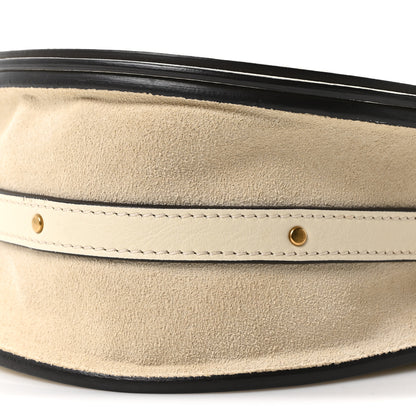Chloe Calfskin Suede Medium Nile Bracelet Bag Off White 10 of 10