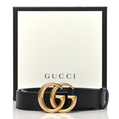 Gucci Calfskin Double G 30mm Belt 75 30 Black 6 of 6