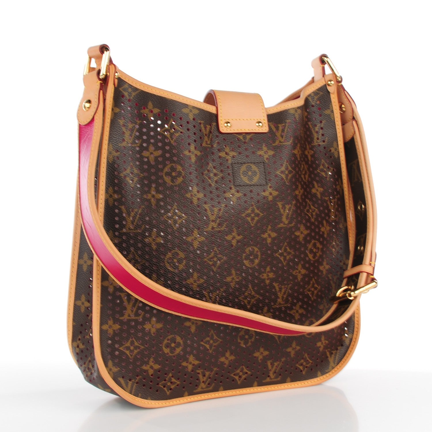 Louis Vuitton Monogram Perforated Musette Fuchsia 3 of 7