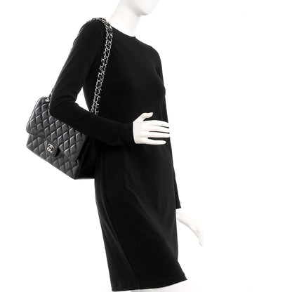 Chanel Caviar Quilted Jumbo Double Flap Black 2 of 8