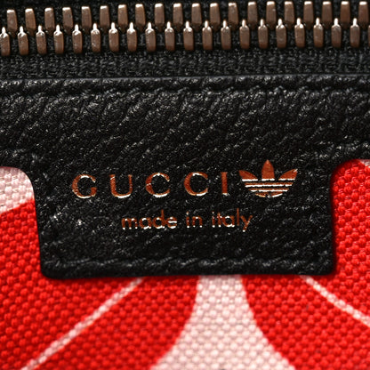 Gucci X ADIDAS Textured Dollar Calfskin Belt Bag Black 6 of 10