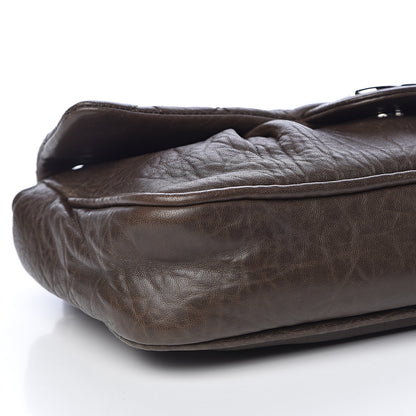 Chanel Distressed Lambskin Lady Braid Flap Brown 8 of 11