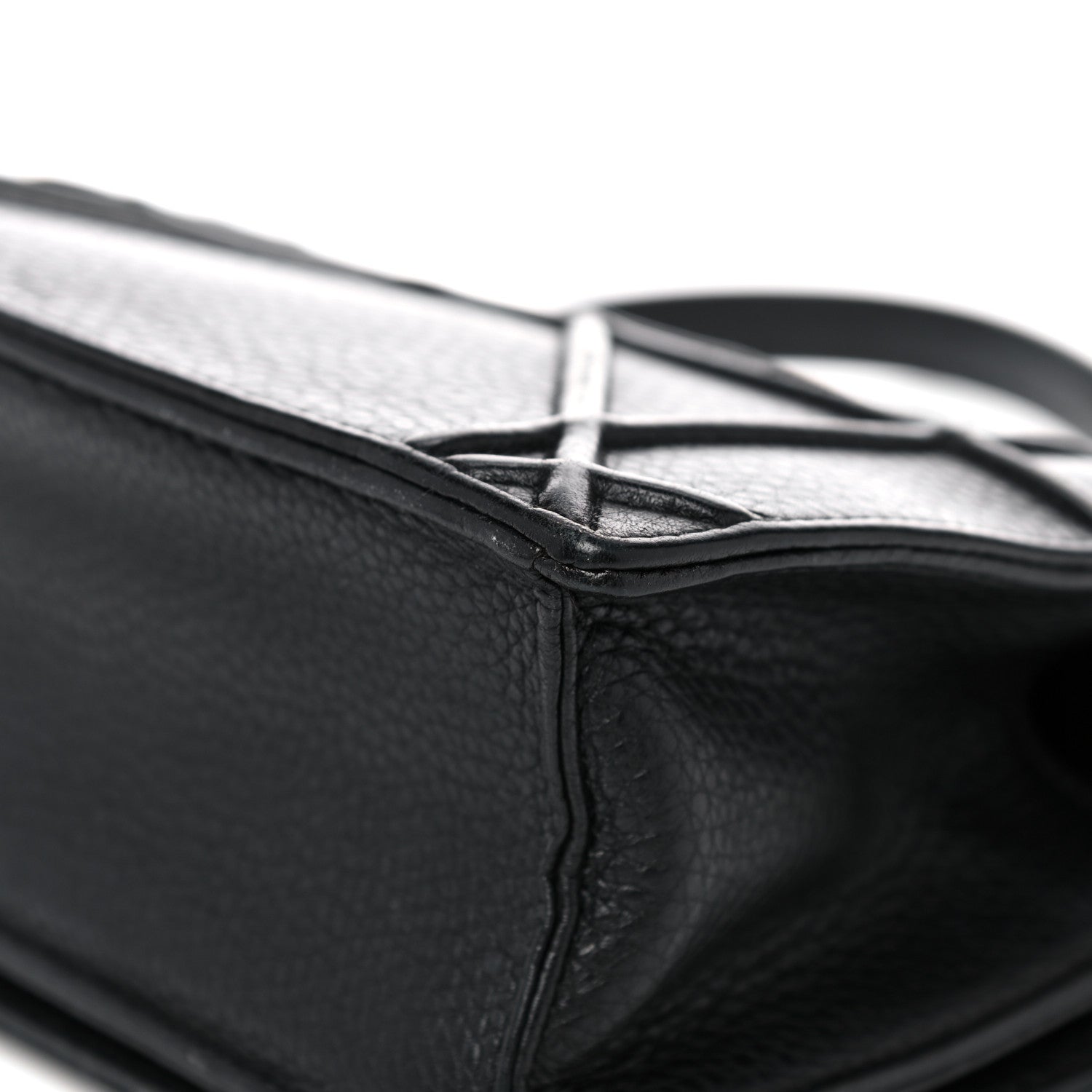 Christian Dior Grained Calfskin Medium Diorama Flap Bag Black 11 of 15