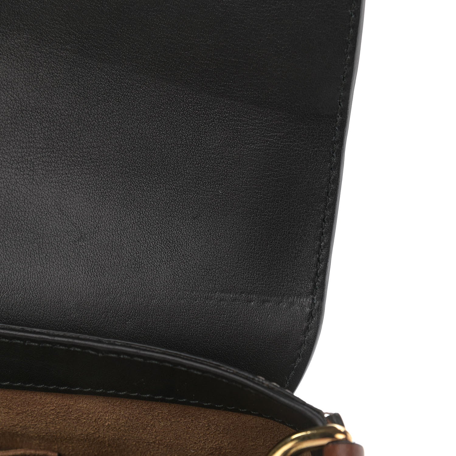 Gucci GG Supreme Monogram Web Medium Padlock Messenger Shoulder Bag Black 11 of 12