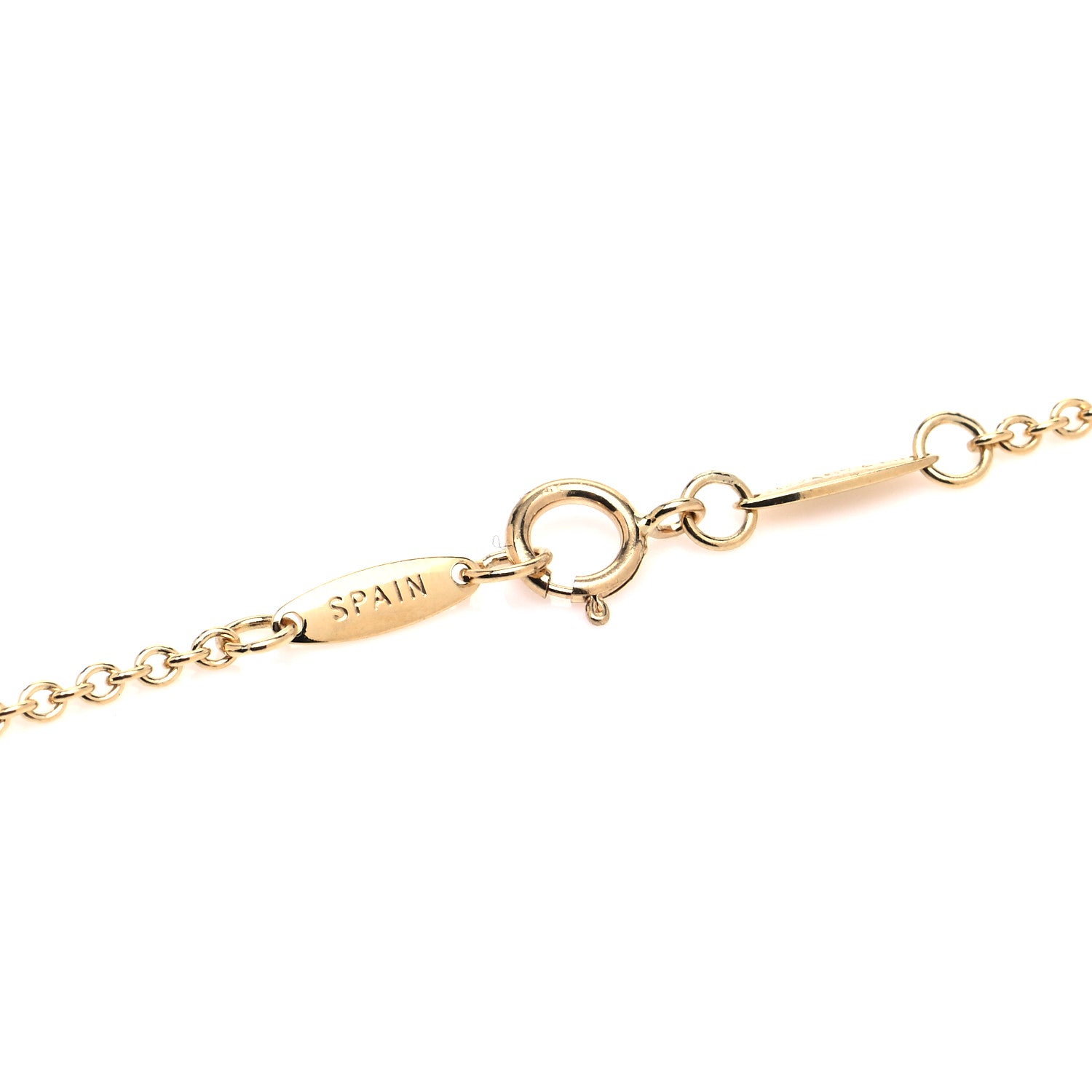 Tiffany 18K Yellow Gold Elsa Peretti Open Bottle Pendant Necklace 4 of 5