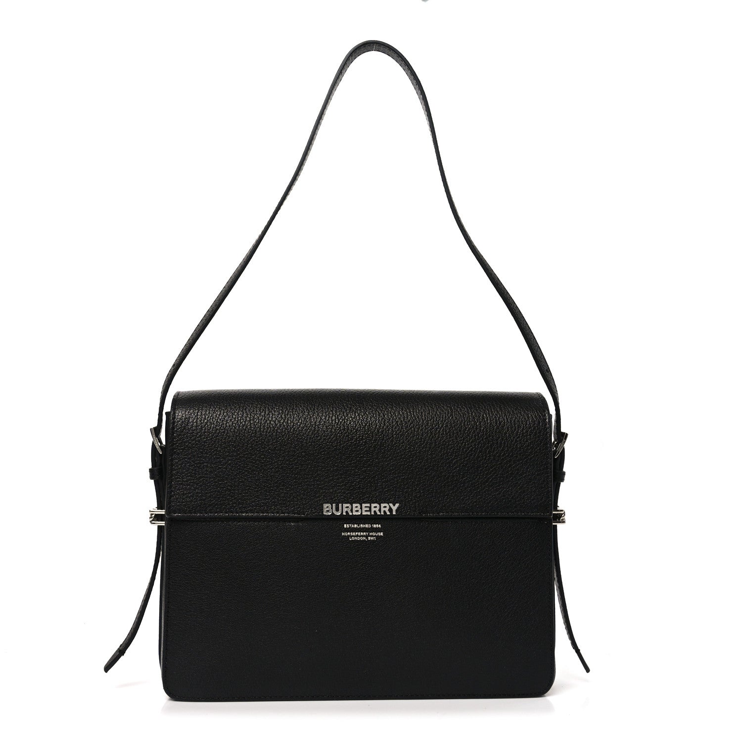 Burberry Grained Calfskin Large Grace Bag Black 1 of 9