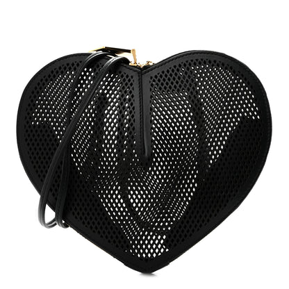 Alaia Calfskin Perforated Le Coeur Bag Black 1 of 11