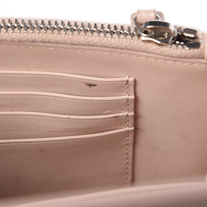 Saint Laurent Calfskin Crocodile Embossed Monogram Sunset Chain Wallet Soft Nude 10 of 10