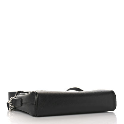 Prada Saffiano Zip Crossbody Bag Black 4 of 8