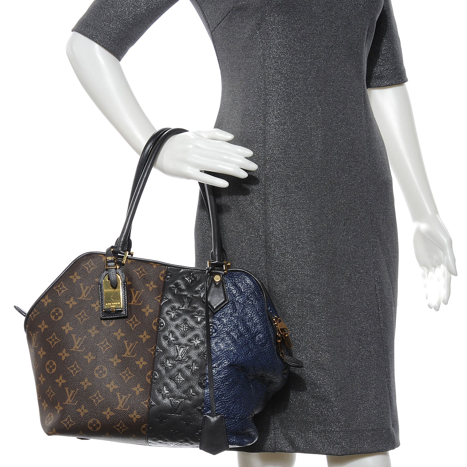 Louis Vuitton Monogram Stripes Medium Bag Marine 2 of 8
