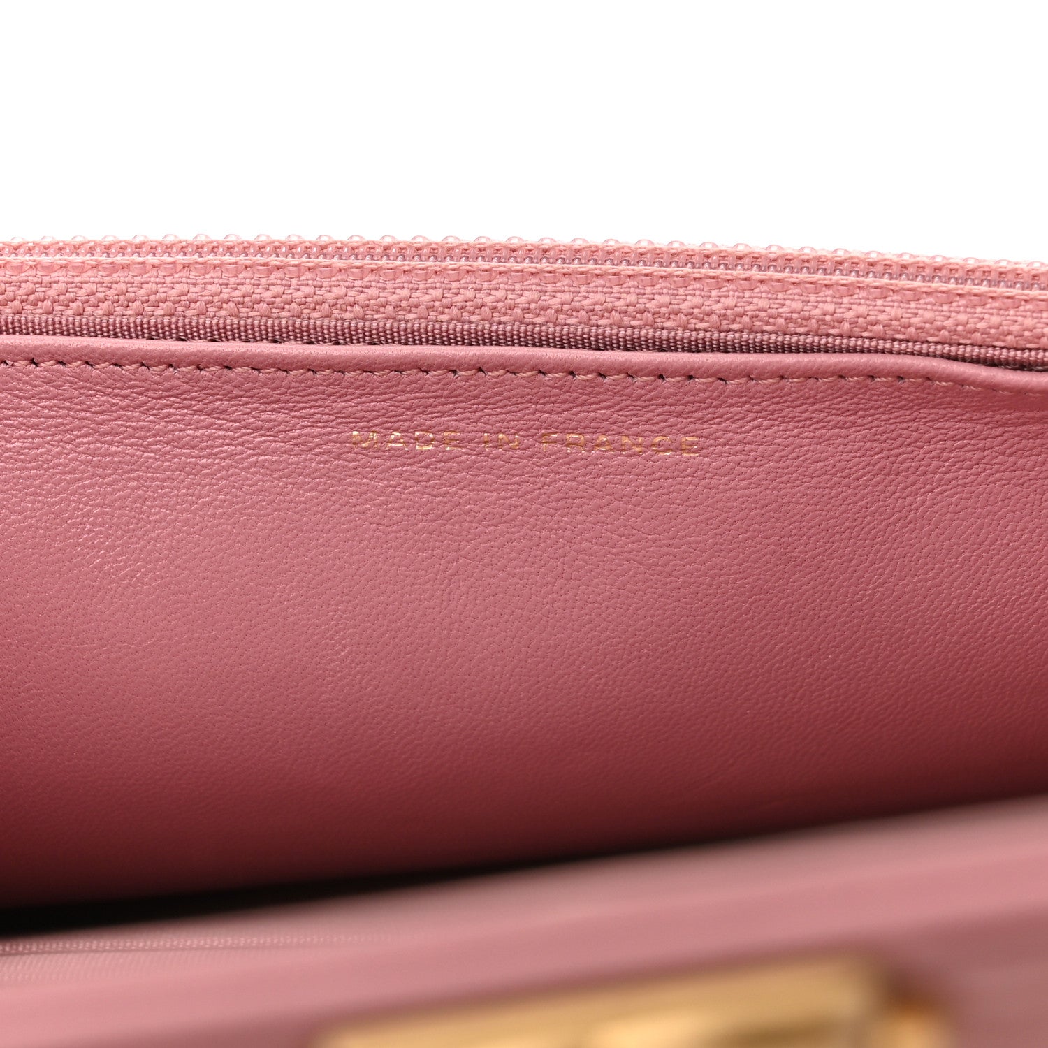 Chanel Metallic Lambskin Quilted Boy Wallet On Chain WOC Pink 7 of 13