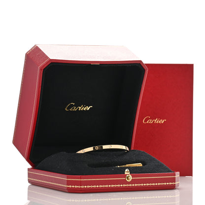 Cartier 18K Yellow Gold 6 Diamond Small LOVE Bracelet 16 5 of 5