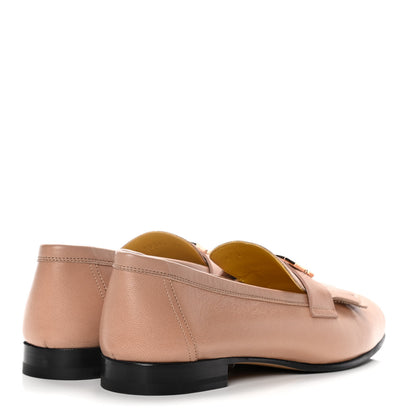 Hermes Goatskin Womens Royal Loafers 38.5 Bois De Santal 4 of 13