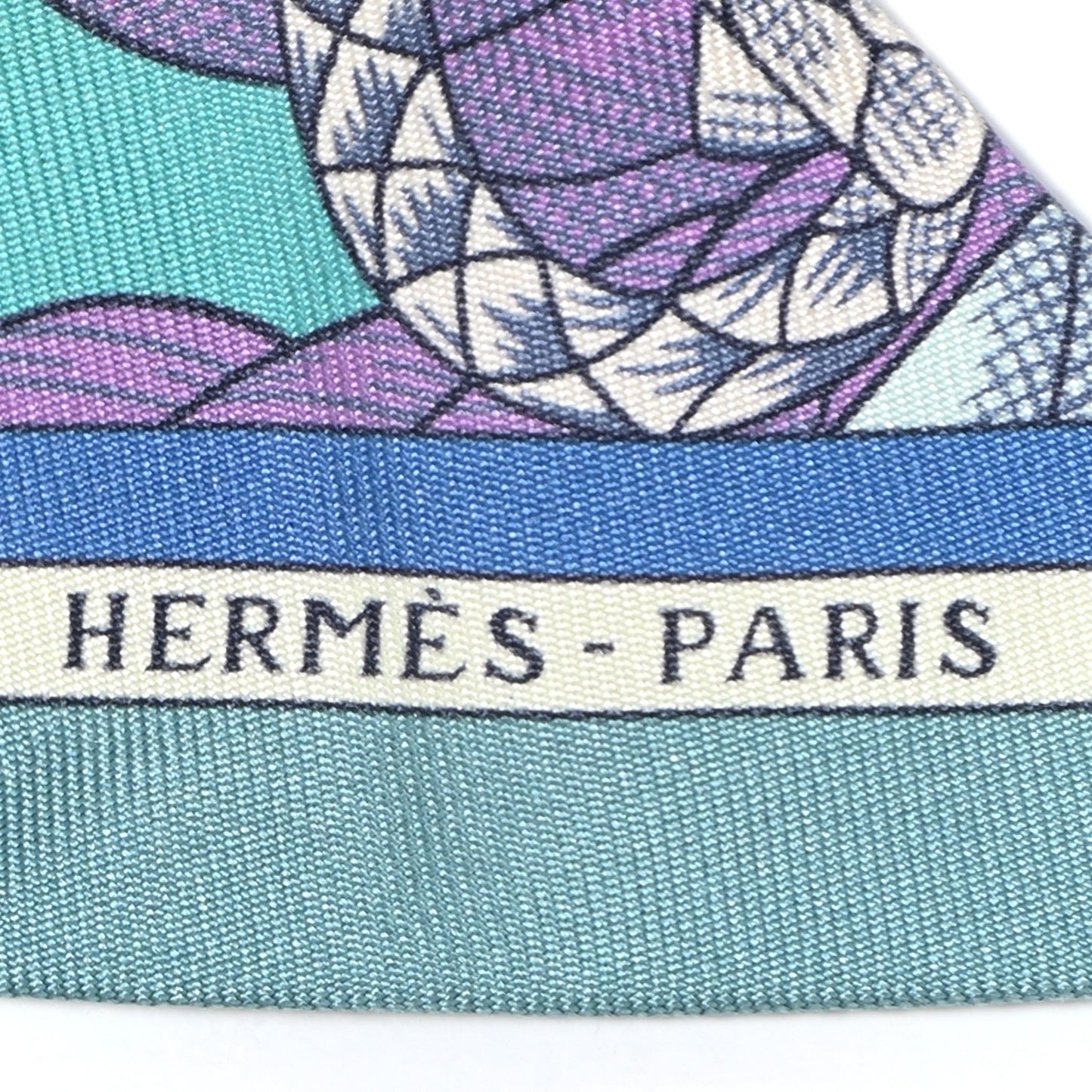 Silk Cavalleria d'etriers Twilly Celadon Bleu Vieux Rose