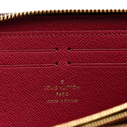 Louis Vuitton Monogram Clemence Wallet Fuchsia 6 of 7