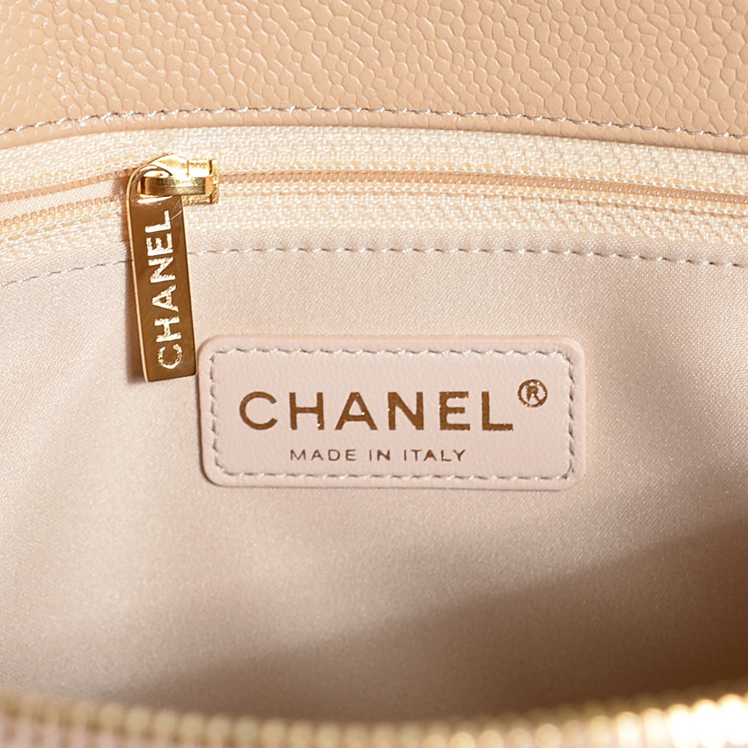 Chanel Caviar Quilted Grand Shopping Tote GST Beige Clair 6 of 7