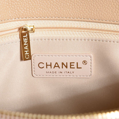 Chanel Caviar Quilted Grand Shopping Tote GST Beige Clair 6 of 7