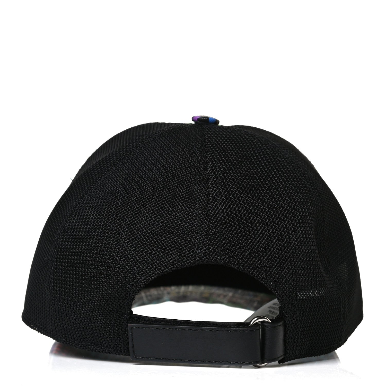 Gucci GG Supreme Monogram Psychedelic Baseball Hat M 58 Black 3 of 6