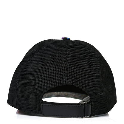 Gucci GG Supreme Monogram Psychedelic Baseball Hat M 58 Black 3 of 6