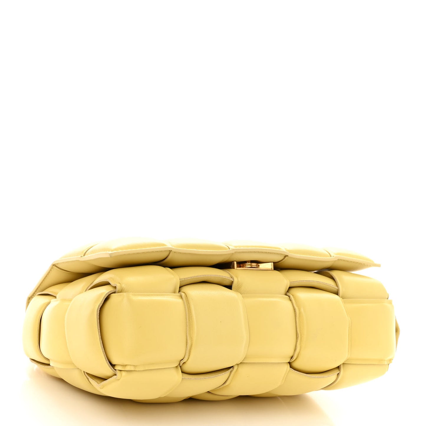 Lambskin Maxi Intreccio Padded Chain Cassette Crossbody Bag Corn