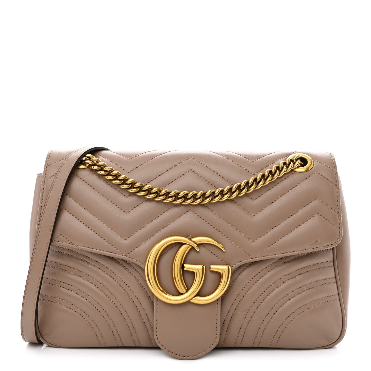 Calfskin Matelasse Medium GG Marmont Shoulder Bag Porcelain Rose