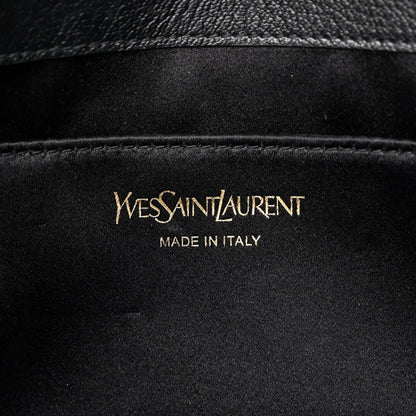 Saint Laurent Calfskin Monogram Large Belle De Jour Clutch Black 6 of 9