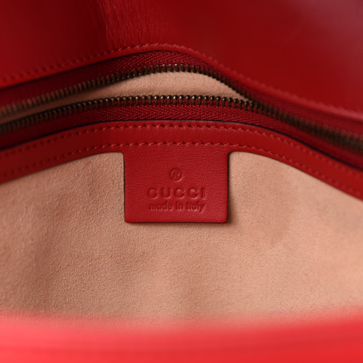 Gucci Calfskin Matelasse Large GG Marmont Shoulder Bag Hibiscus Red 7 of 15