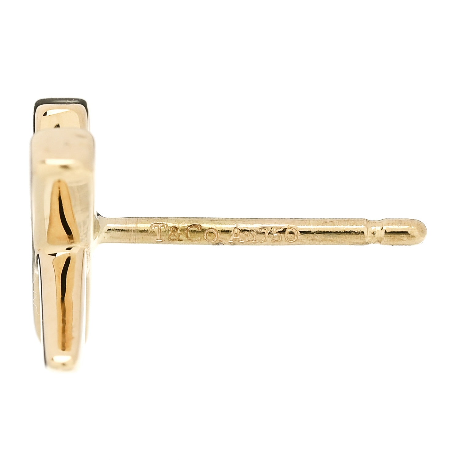 Tiffany 18K Yellow Gold Mini Paloma's Graffiti X Earrings 4 of 5
