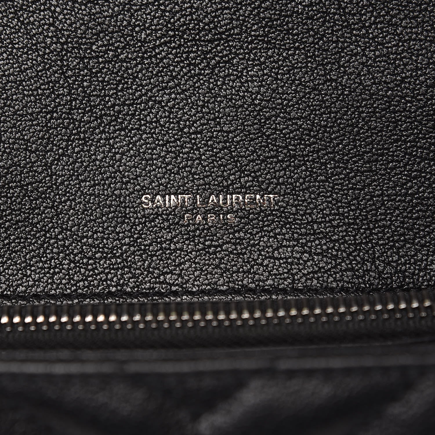 Saint Laurent Sheepskin Matelasse Chevron Monogram Medium College Bag Black 7 of 10