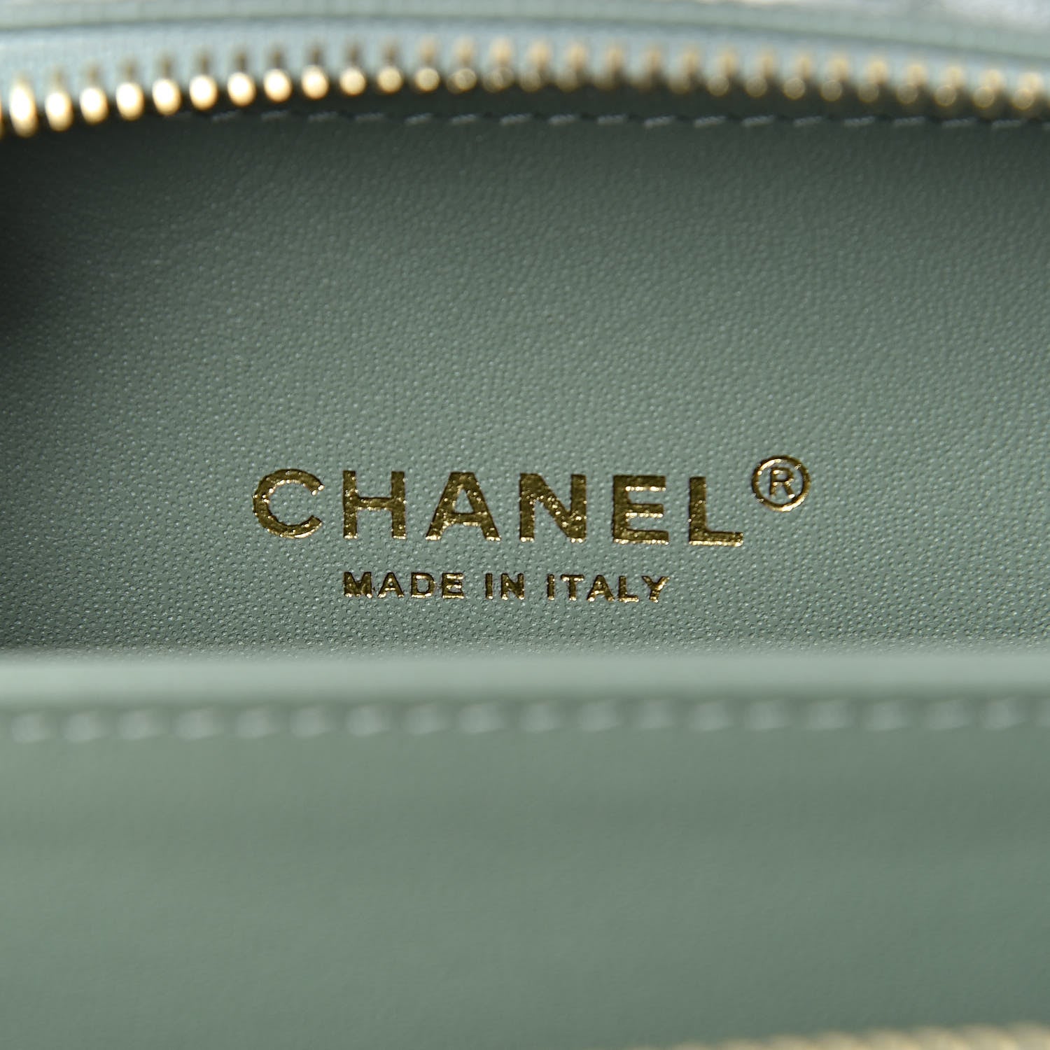 Chanel Caviar Quilted Small CC Filigree Vanity Case Mint 6 of 10