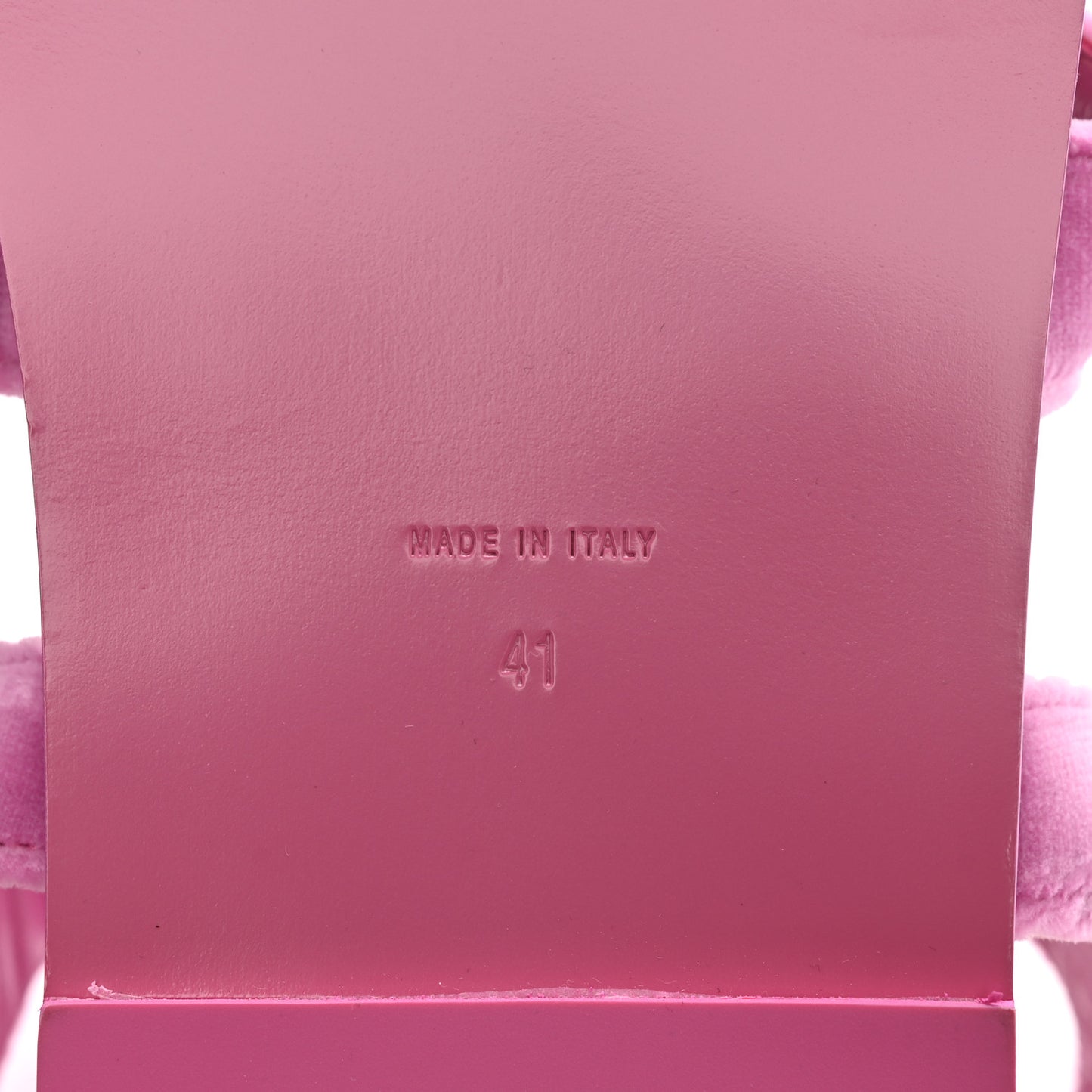 Velvet CC Flat Sandals 41 Pink
