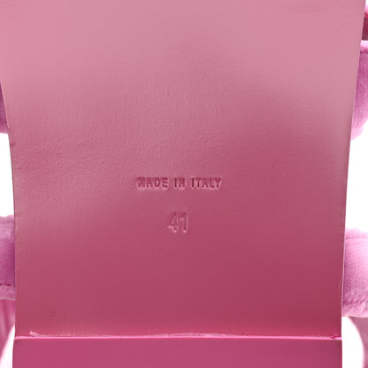 Chanel Velvet CC Flat Sandals 41 Pink 5 of 10