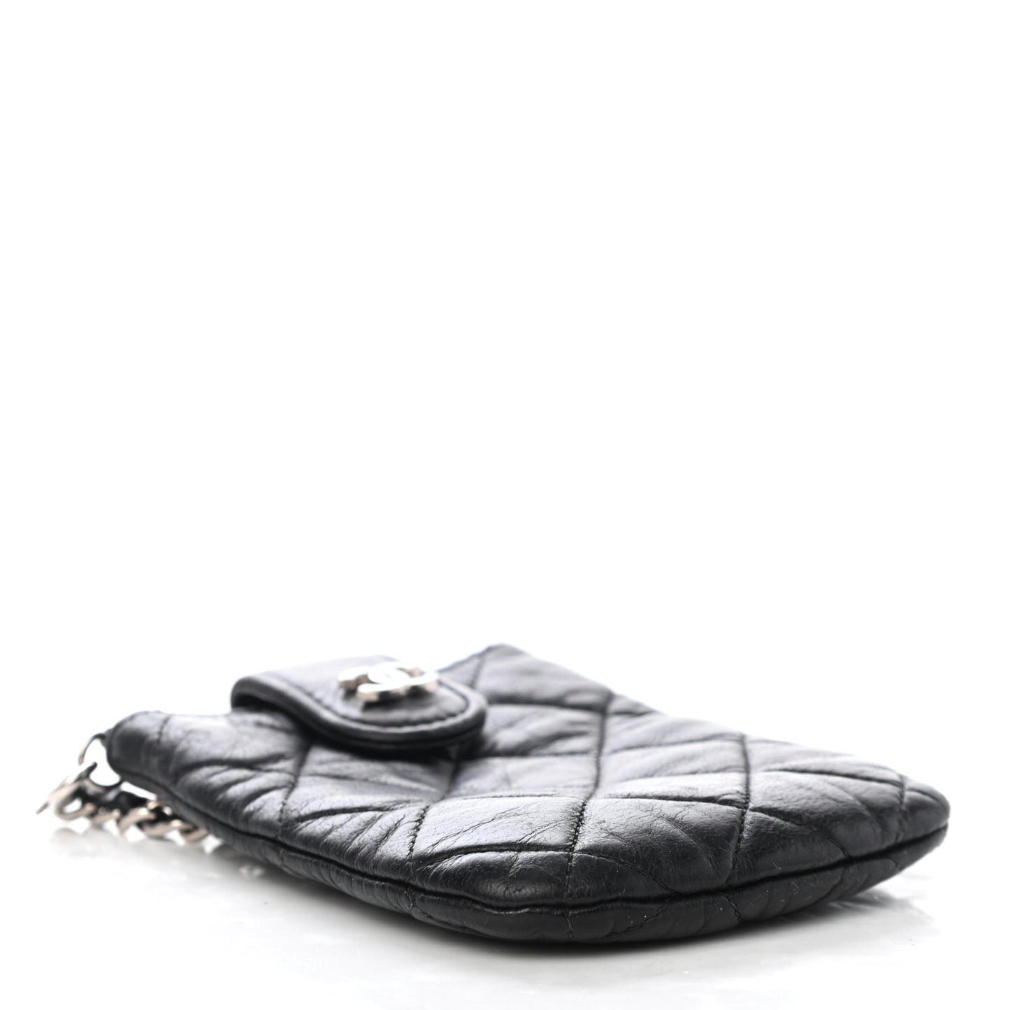 Lambskin Quilted Phone Case Black