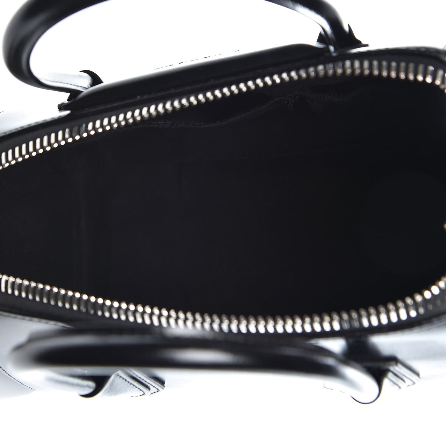 Shiny Lord Calfskin Small Antigona Black