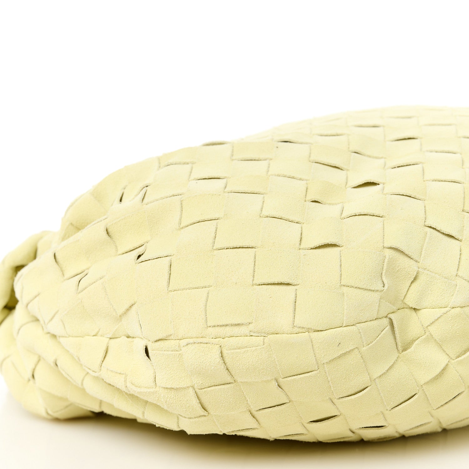Bottega Veneta Suede Calfskin Intrecciato Teen Jodie Hobo Lemon Wash 10 of 12